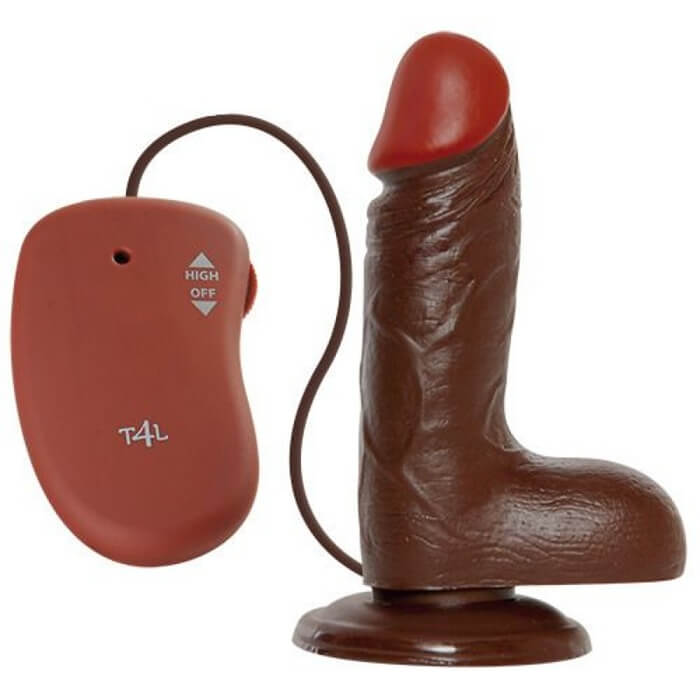 Wibrator realistyczny Toyz4Lovers o długości 6 cali w kolorze brązowym