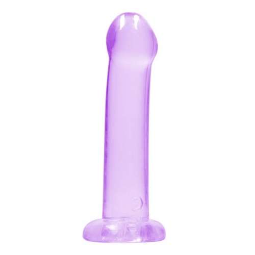 Dildo żelowe RealRock 7 cali z szerszym końcem w kolorze fioletowym