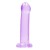 Dildo żelowe RealRock 7 cali z szerszym końcem w kolorze fioletowym