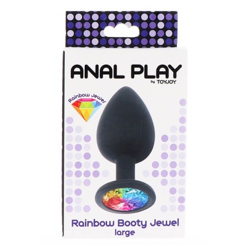 Korek analny Toy Joy Rainbow Booty Jewel Large - opakowanie