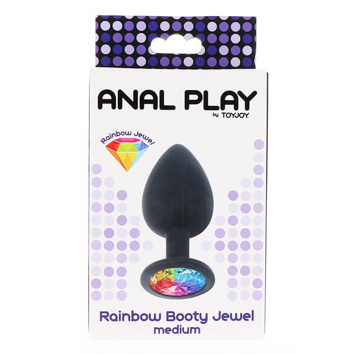 Korek analny Toy Joy Rainbow Booty Jewel Medium - opakowanie