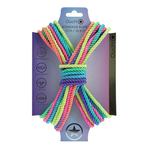Lina BDSM Ouch! Bondage Rope 10 m Multicolor Bright