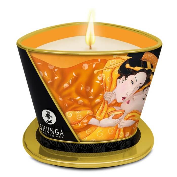 Świeca do masażu Shunga o zapachu mango