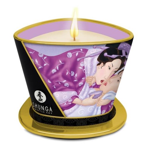 Świeca do masażu Shunga o zapachu lawendy